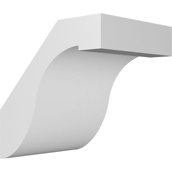Ekena Millwork 5-in. W x 6-in. D x 6-in. H Del Monte Architectural Grade PVC Knee Brace BRCP05X06X06DEL - main